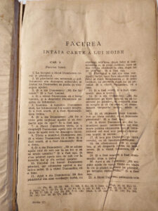 Sfânta Scriptură — Facerea, întâia carte a lui Moise, capitolul 1.